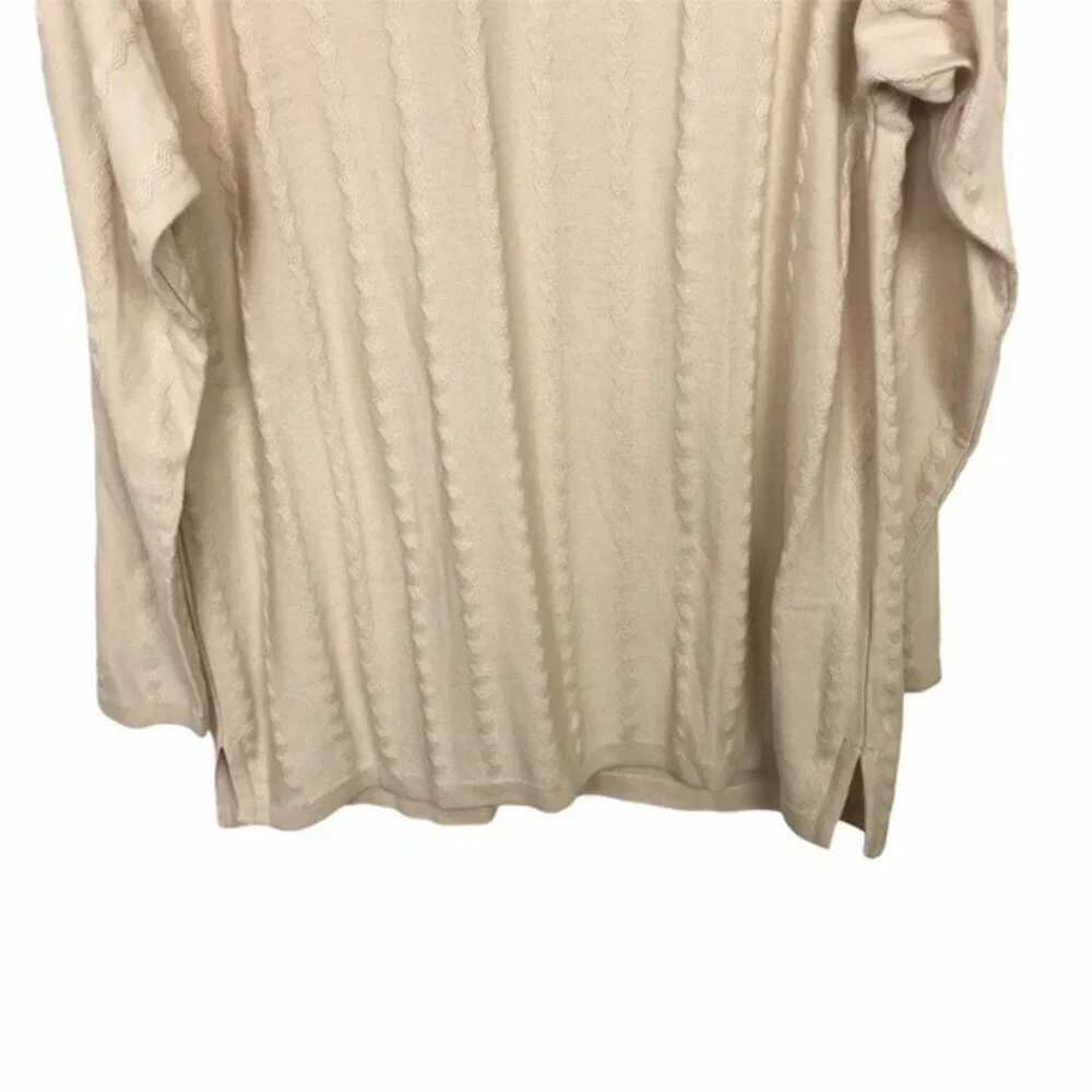 Montagut Paris Beige Cotton Polo Sweater Approx XXL